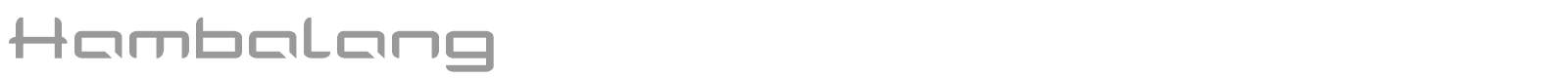 Hambalang font preview